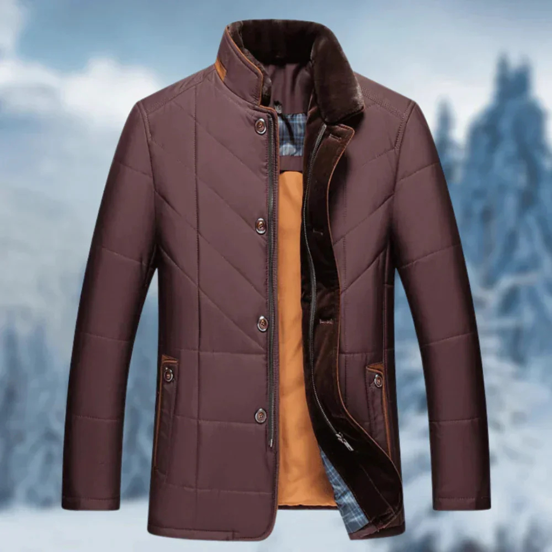 Wintermantel Herren wasserdicht & gefüttert – Nordberg Quilted Coat