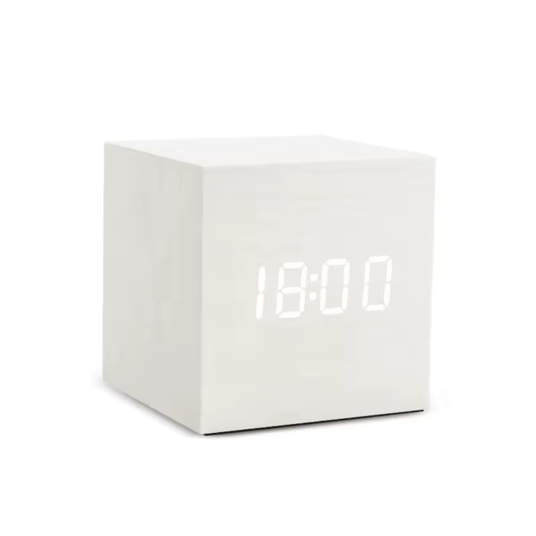 Digitaler Wecker mit LED-Anzeige & Sprachsteuerung – CubeGlow Clock