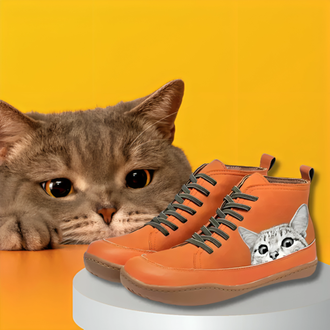 Schuhe Leder warm & stylisch – CatLovers Ankle Boots