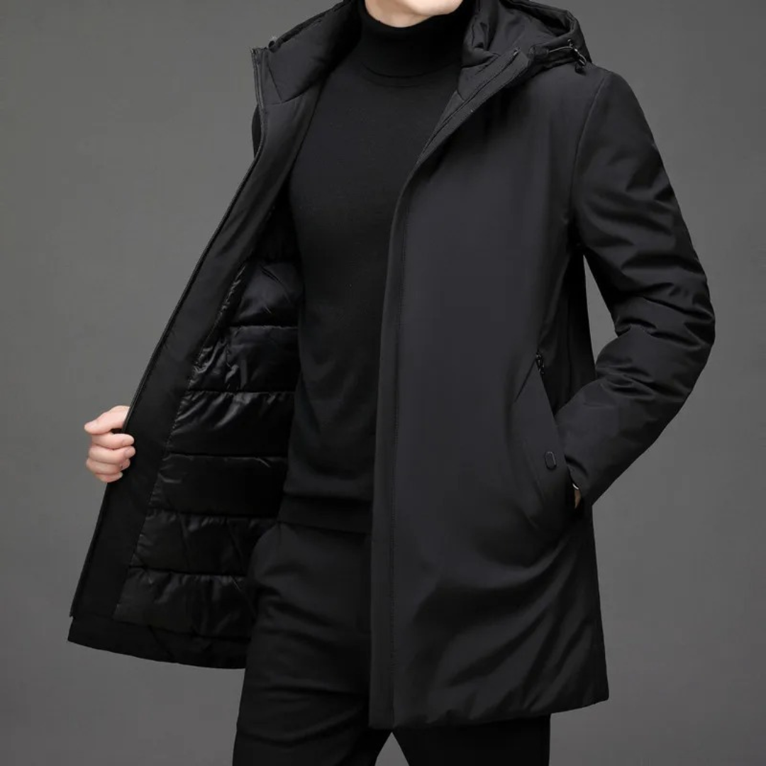 Jacke Herren Winter mit Kapuze & Windschutz – NordShield Parka