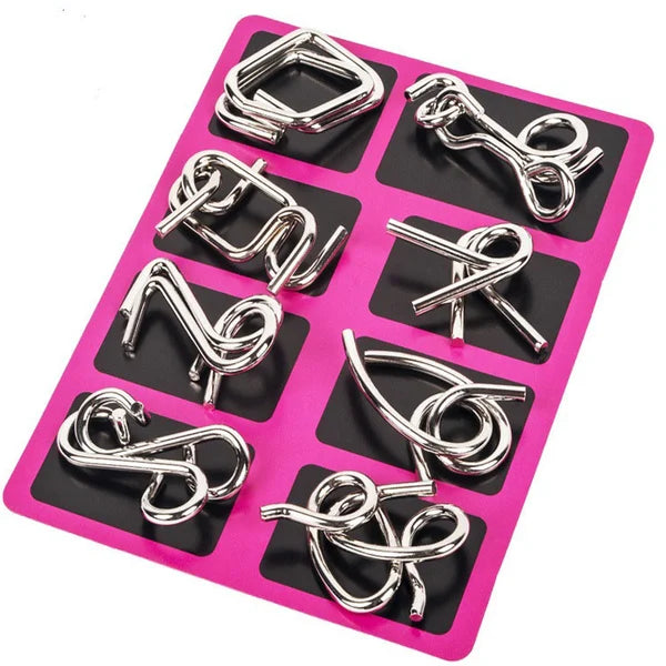 Iron Link Unlock Interlock Game - Metall-Puzzle Anti-Stress für Gehirn-Herausforderung und Entspannung