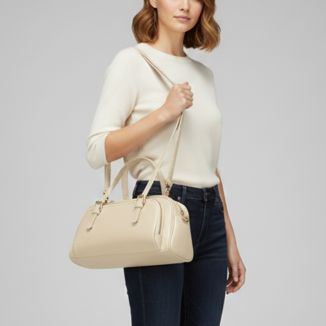 Nordspur | Weiche Schultertasche aus Echtleder