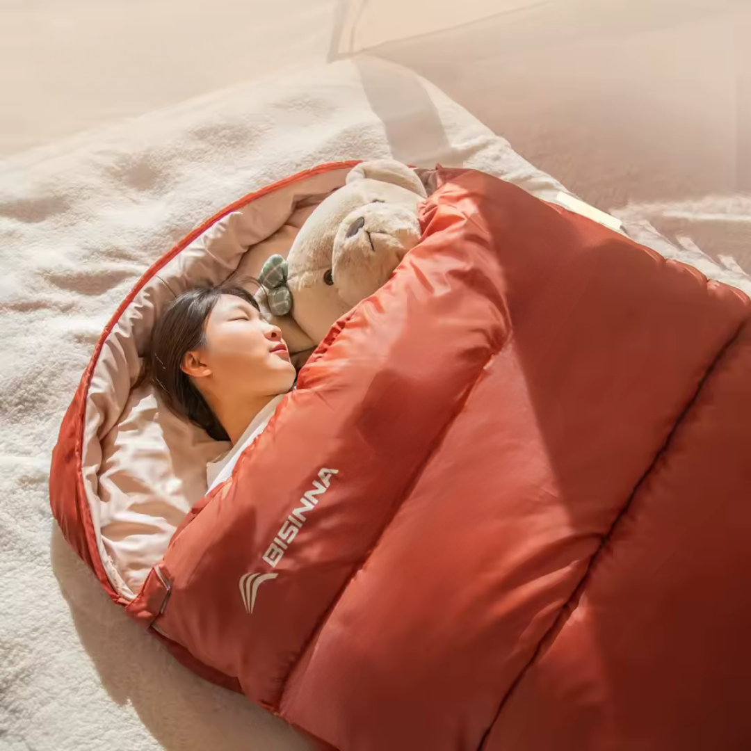 3-Jahreszeiten Schlafsack extra lang & breit – CampRest MaxComfort