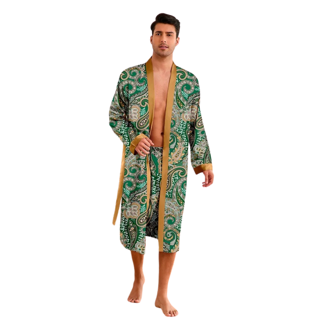 Nordspur | Velvoro Langer Kimono-Stil Bademantel-Set