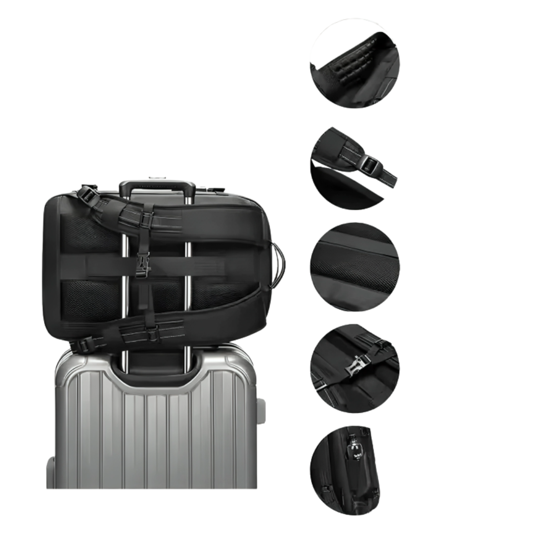 Taschen Rucksack 60L mit Kompressionssystem & Nass-/Trockenfach – PackForm Traveler