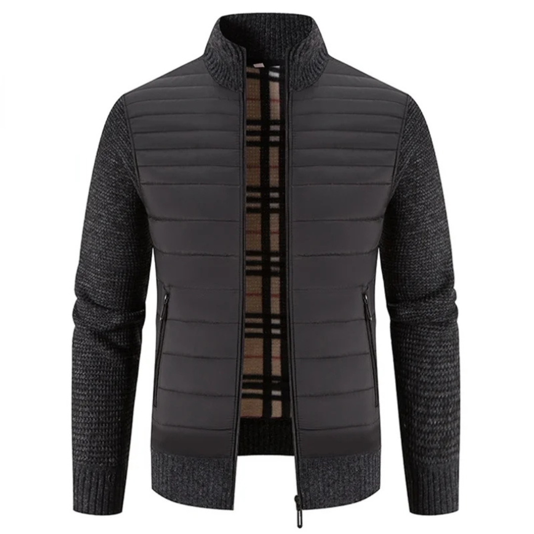 Fleecejacke mit Strickärmeln & warmer Innenfütterung – Nordspur WinterEase