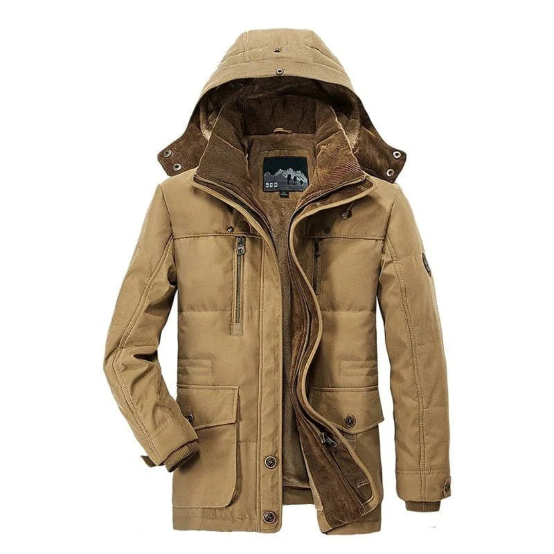 Winterjacke mit Fleecefutter & Kapuze – Nordfell Explorer