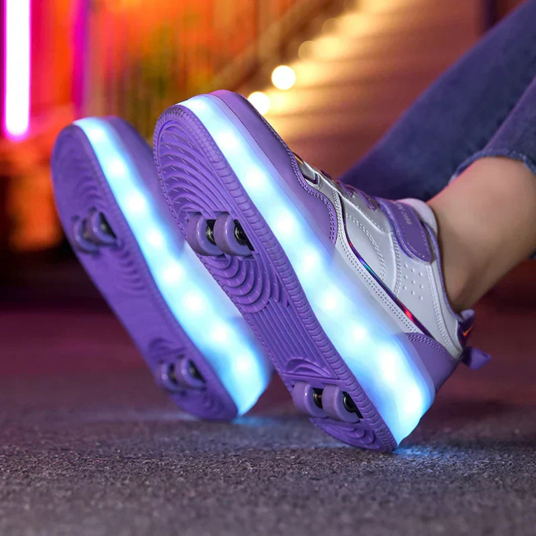 Orthopädische Kinderschuhe mit LED & Rollenfunktion – LuminoStep Skates