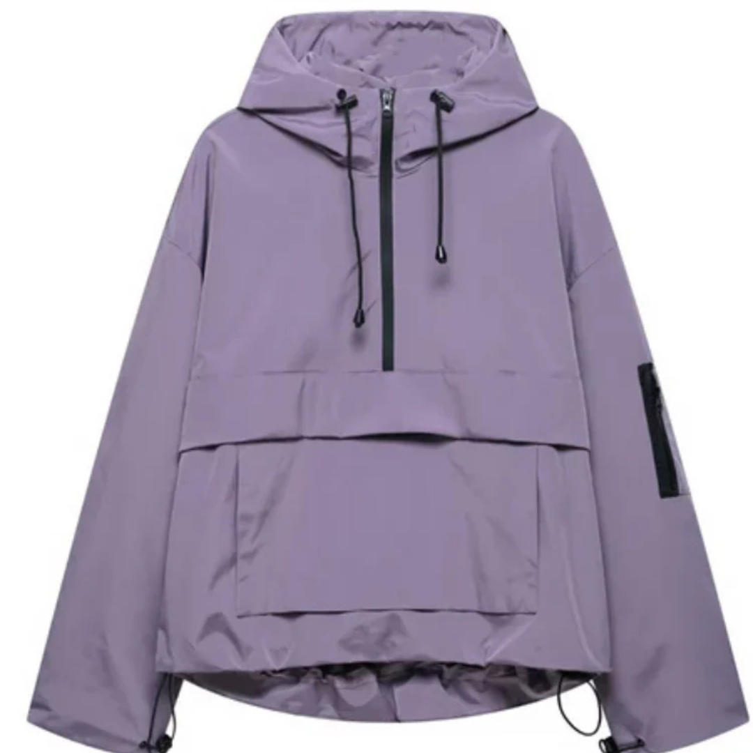 Wasserdichter Allwetter-Mantel mit Kapuze & Fronttasche – StormShield Parka