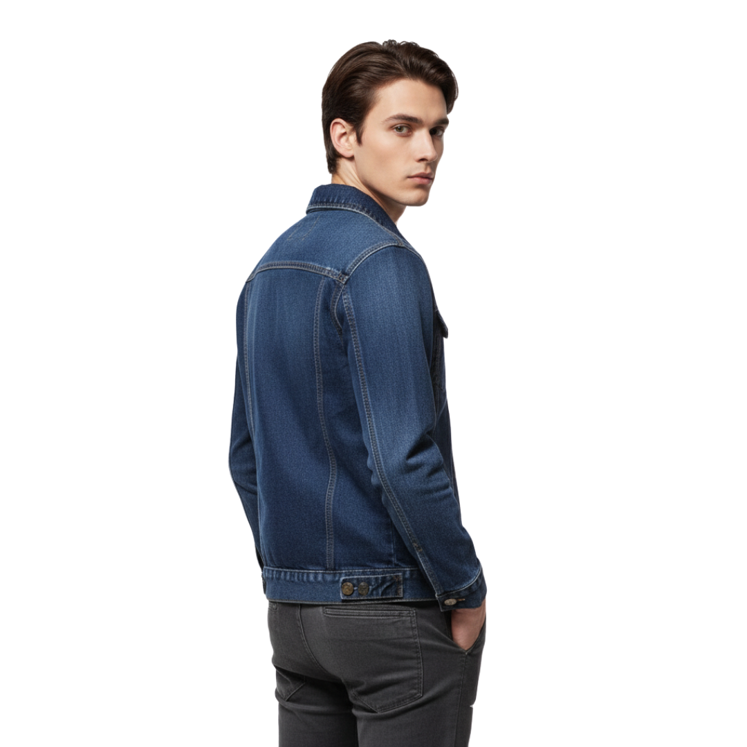 Herren Vintage Jeansjacke – Ironweft Klassische Baumwoll-Outdoorjacke