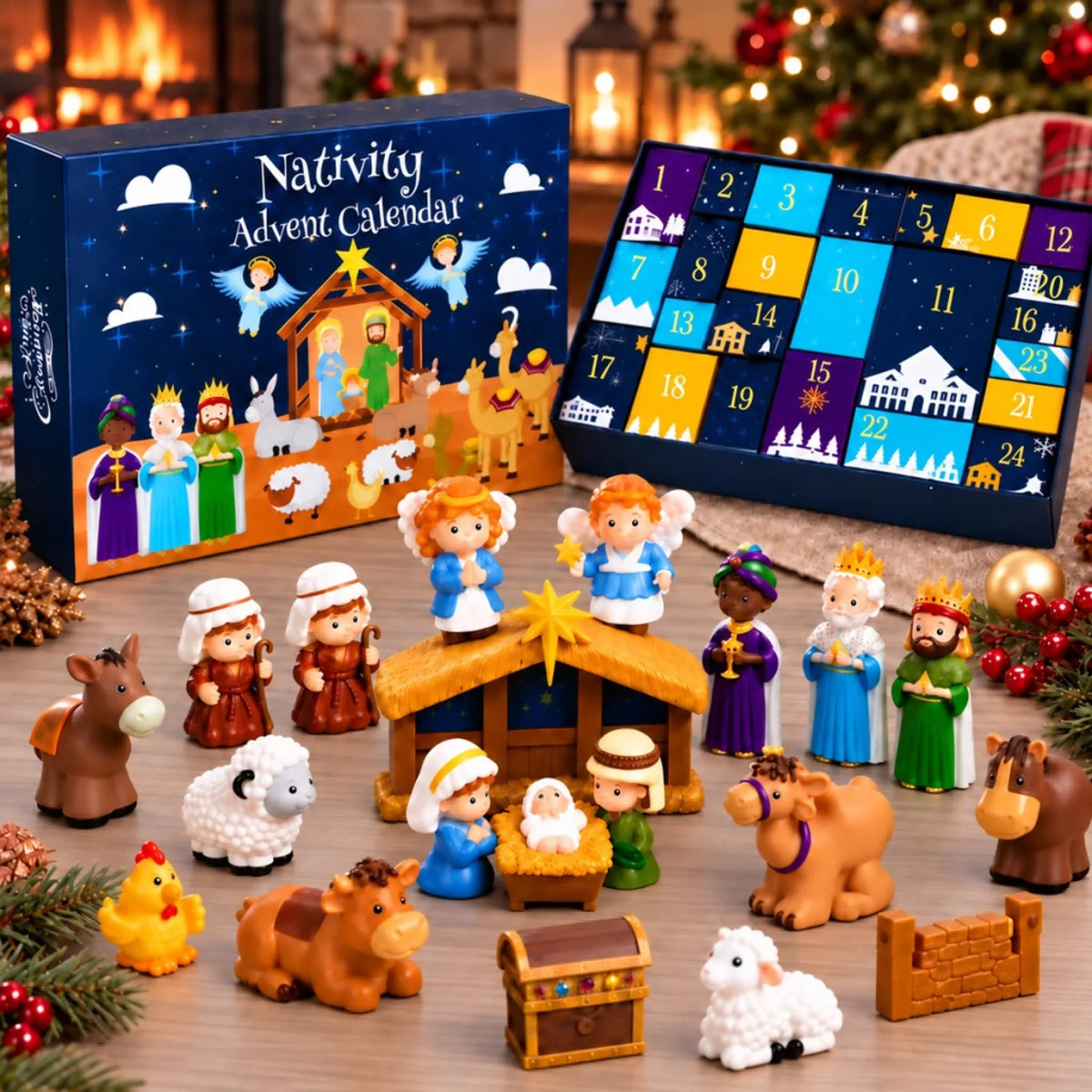 Personalisierter Krippen-Adventskalender