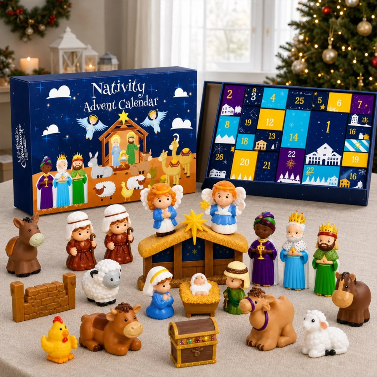 Personalisierter Krippen-Adventskalender