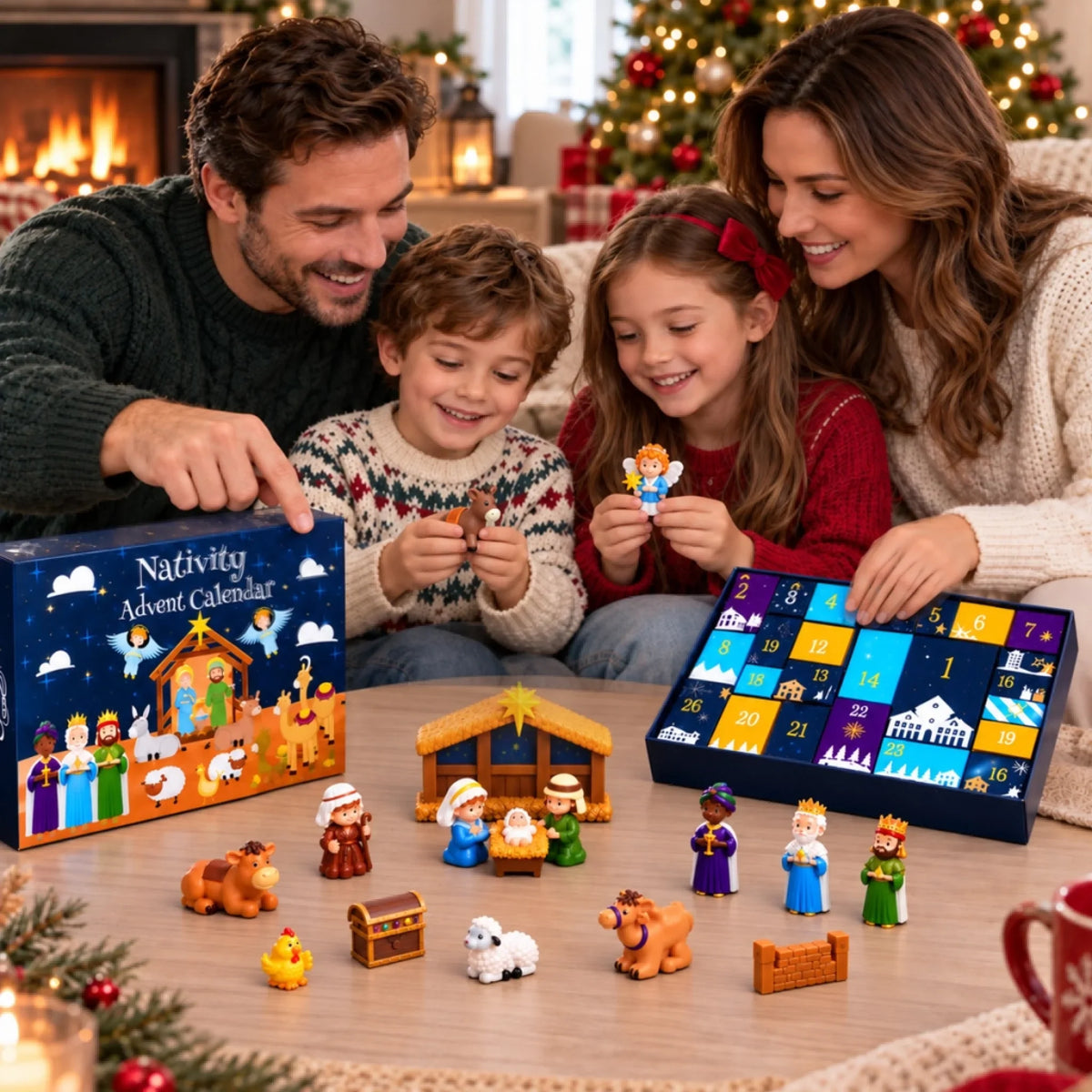 Personalisierter Krippen-Adventskalender