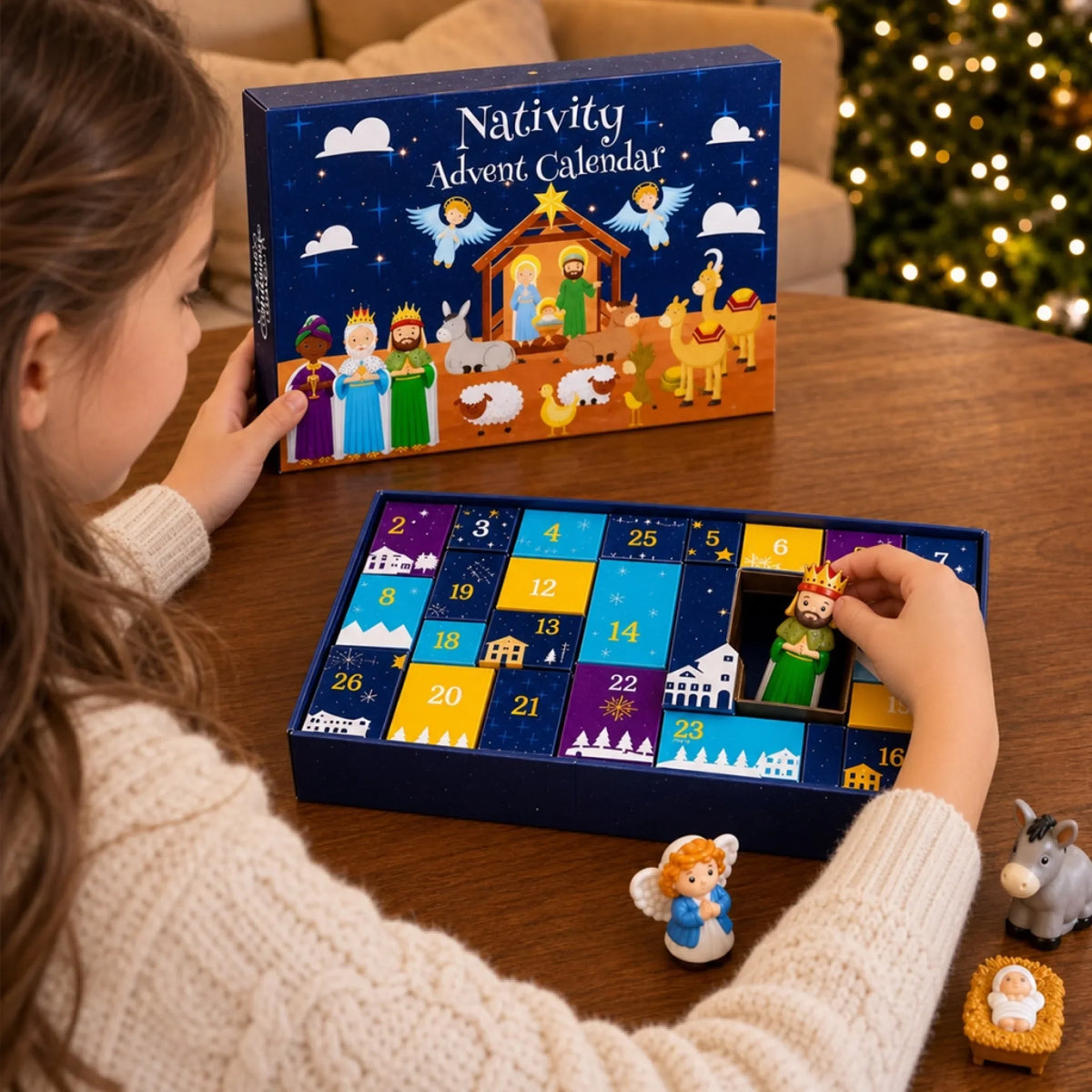 Personalisierter Krippen-Adventskalender