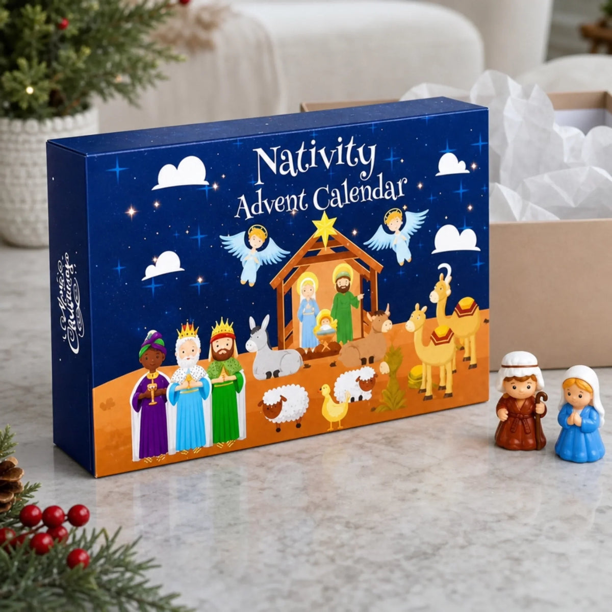 Personalisierter Krippen-Adventskalender