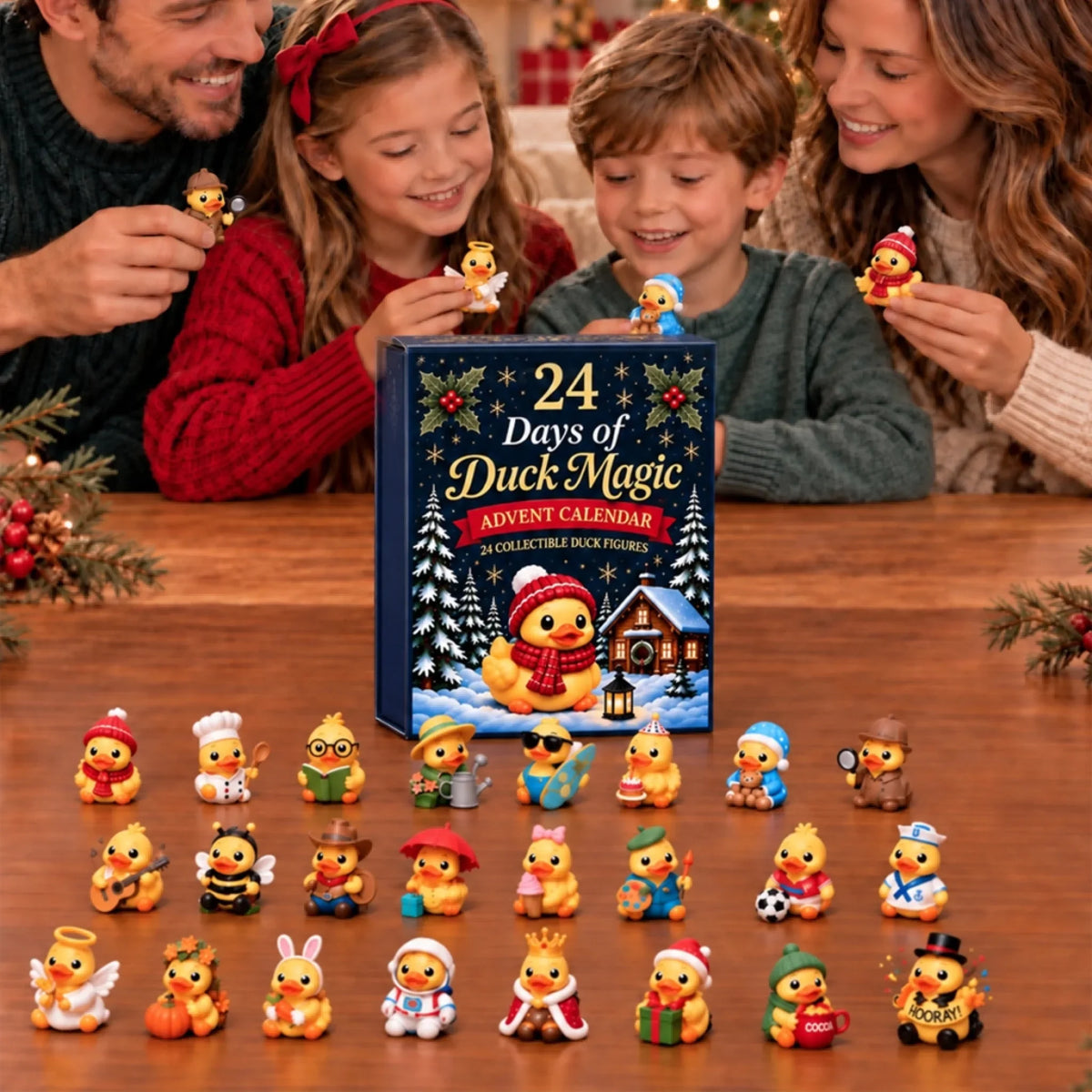 Weihnachten 24 Tage Enten-Zauber Sammelfiguren Adventskalender