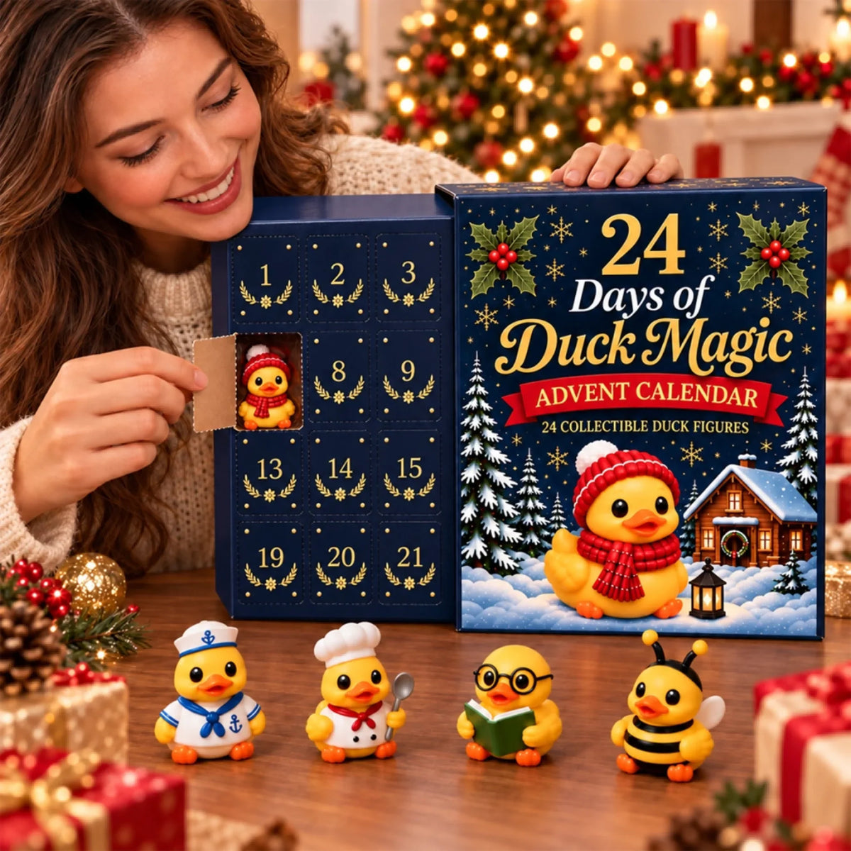 Weihnachten 24 Tage Enten-Zauber Sammelfiguren Adventskalender