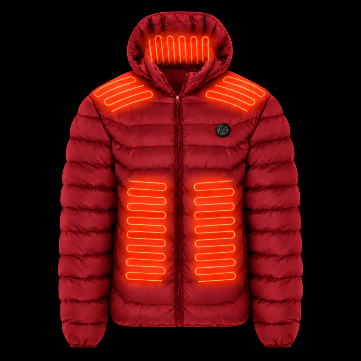 Unisex Beheizte Pufferjacke – Warmer & Komfortabler Wintermantel