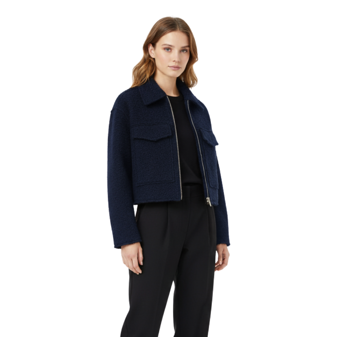 Damen Fleecejacke mit Reißverschluss – Westmere SoftWool Jacke mit Taschen