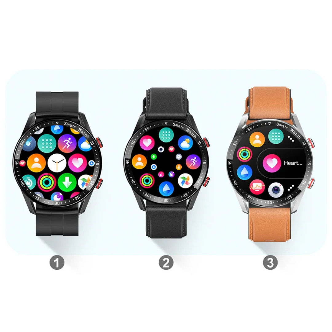 Nordspur | Runde Full-Touch Smartwatch für Männer