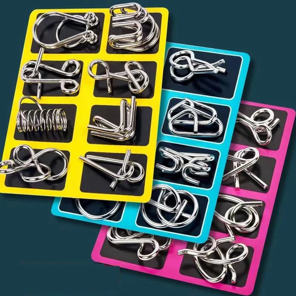 Iron Link Unlock Interlock Game - Metall-Puzzle Anti-Stress für Gehirn-Herausforderung und Entspannung