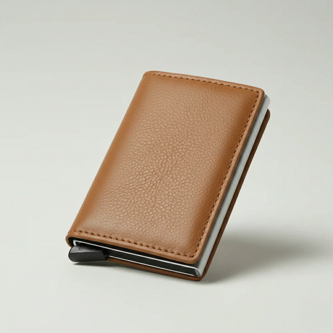 Nordspur | CardLuxe Minimalistischer Kartenhalter-Geldbörse