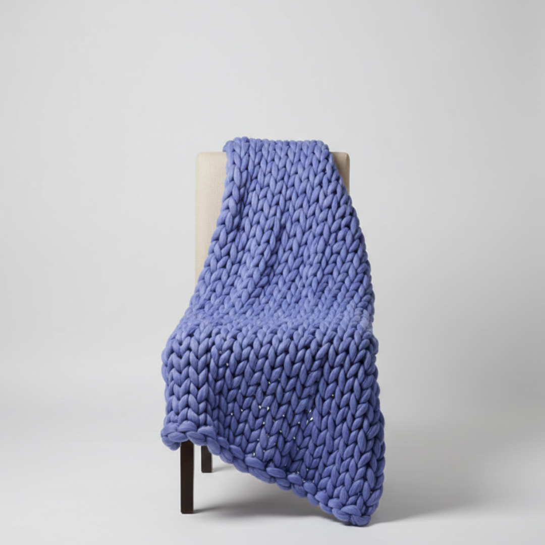 Nordspur | Veloroo Chunky-Strickwurfdecke
