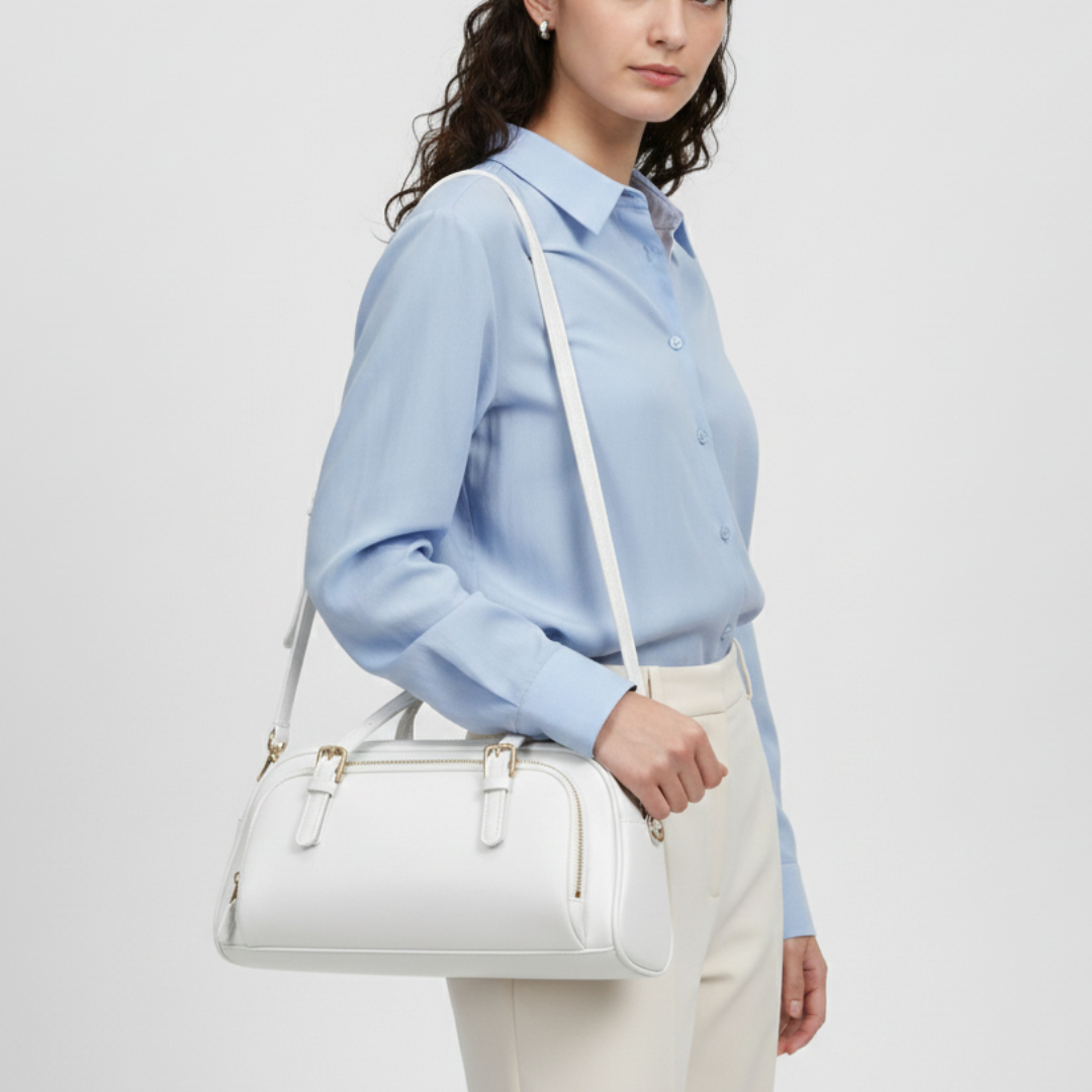 Nordspur | Weiche Schultertasche aus Echtleder