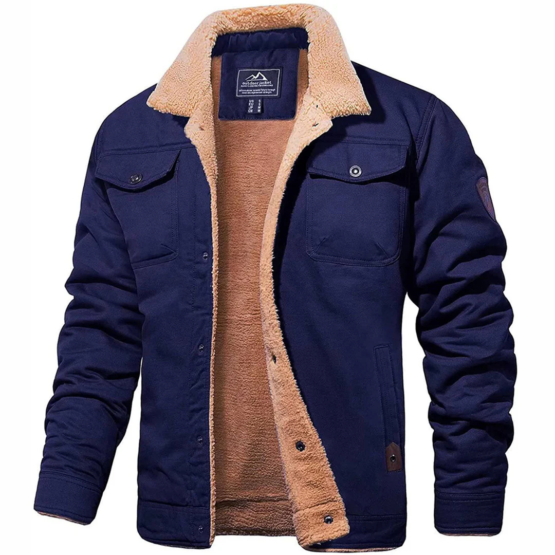 Winter Bomberjacke mit Fleece-Futter & Taschen – NordHaven Coat