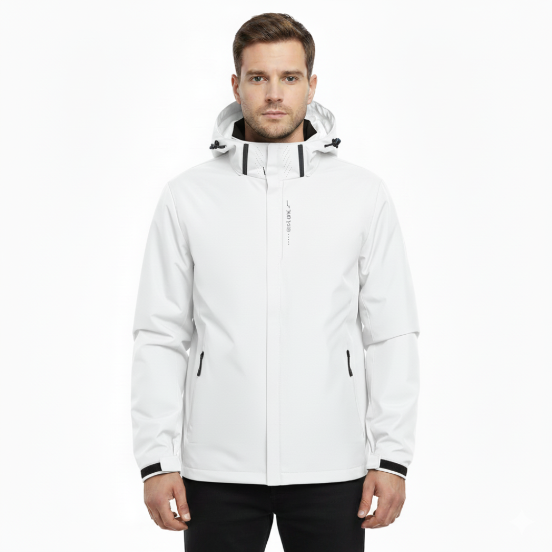 Herren Kapuzen-Wasserdichte Regenjacke – Legere Alltags-Regenjacke für Herren