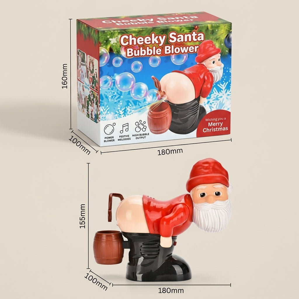Elektrisches Weihnachtsmann-Seifenblasen-Spielzeug mit Musik