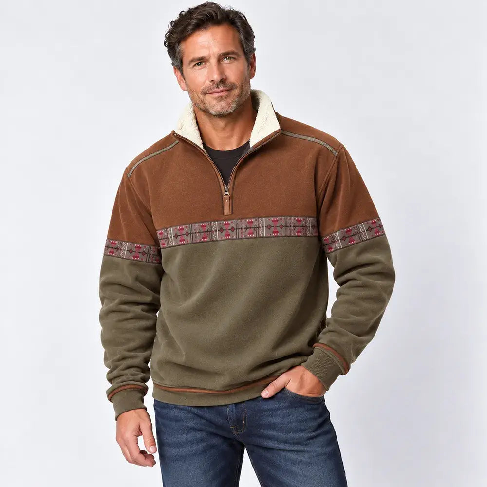 Modernes Herren-Langarmshirt mit 3D-Druck für Herbst/Winter
