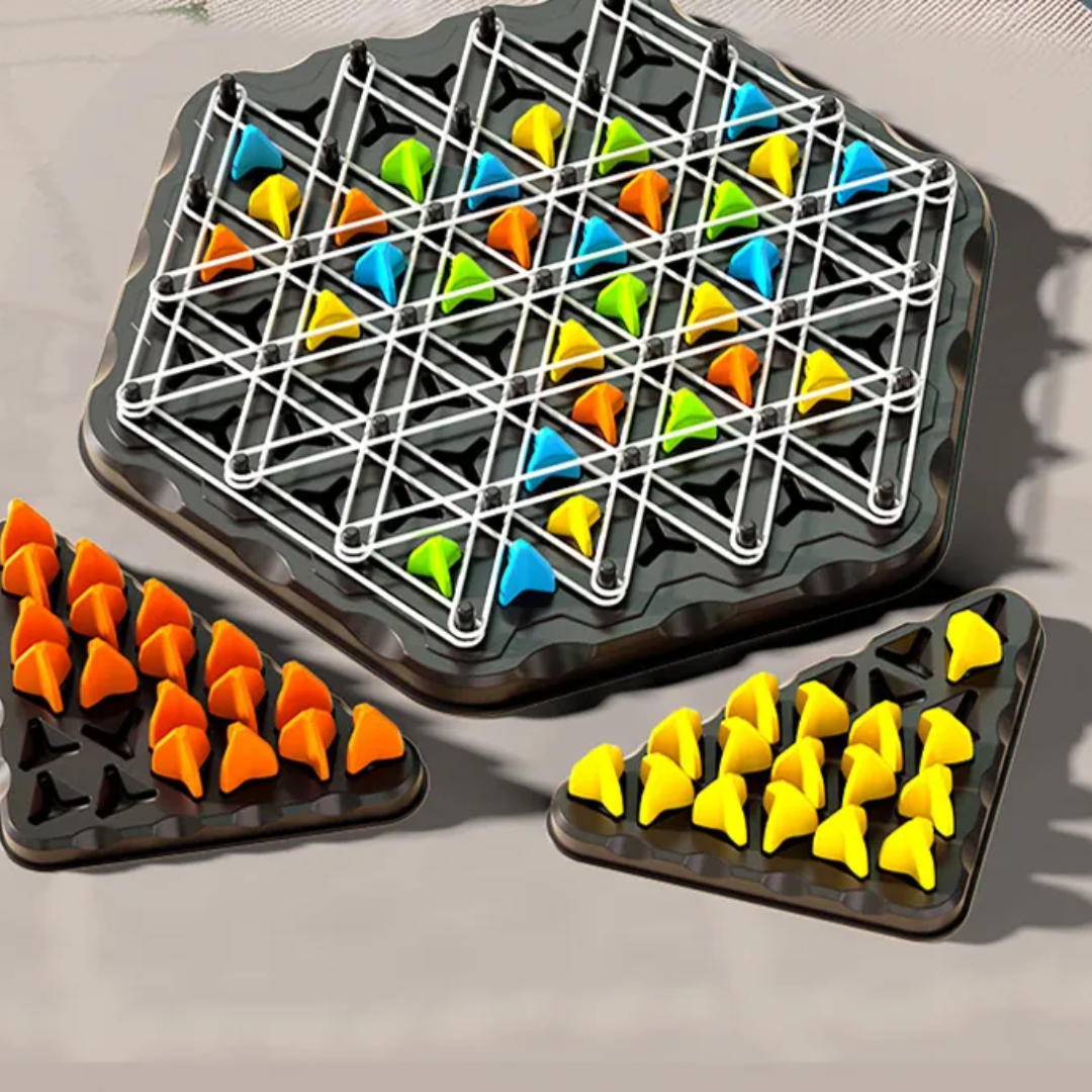 Dreieck-Ketten-Strategie- und Duell-Logik-Denkspiel