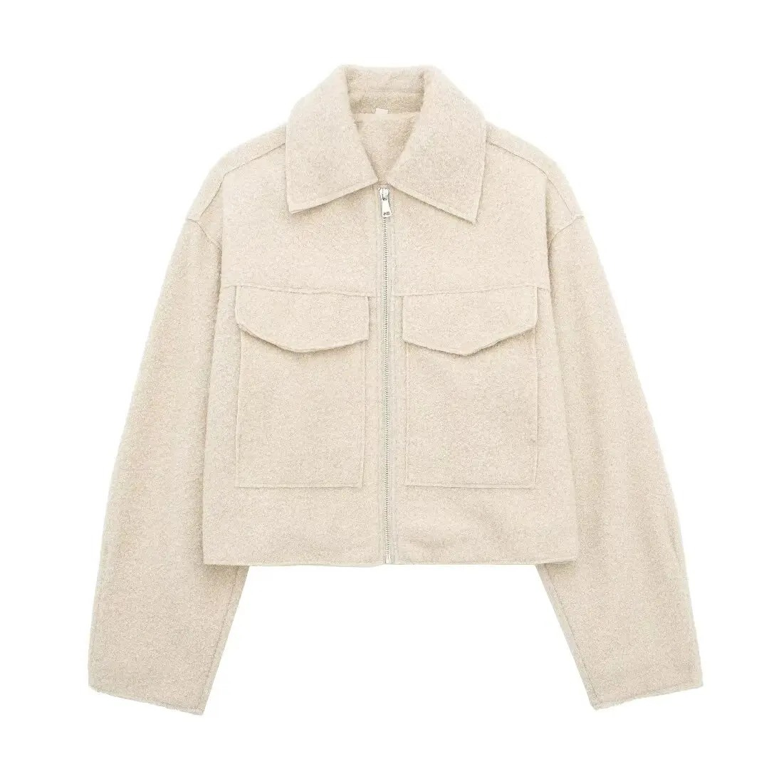 Mantel Damen mit Reißverschluss & Brusttaschen – NordVell Classic Jacket