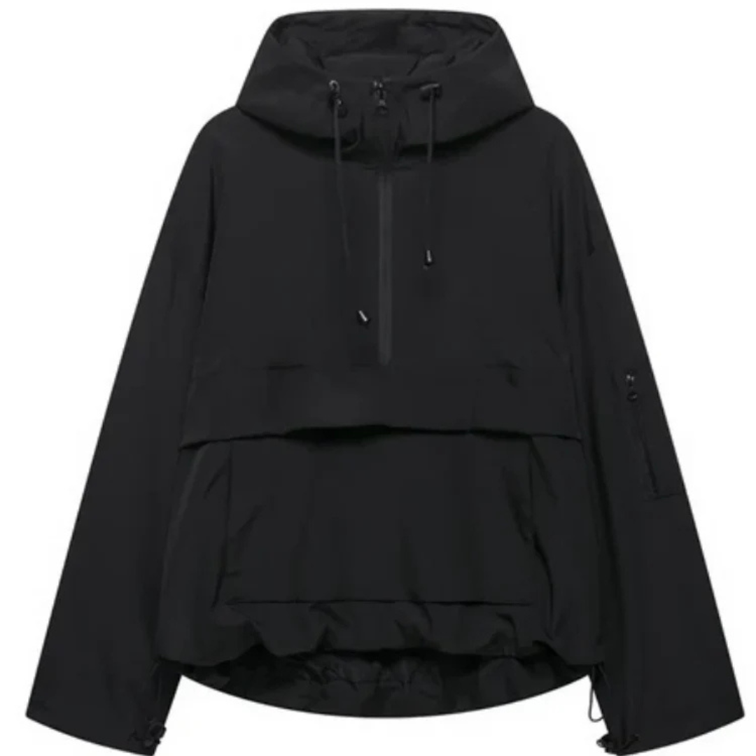 Wasserdichter Allwetter-Mantel mit Kapuze & Fronttasche – StormShield Parka