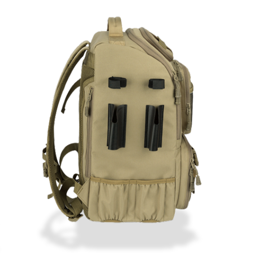Taktischer Angelrucksack mit Rutenhalter & 40L + 4 Köderboxen – AnglerPro GearPack
