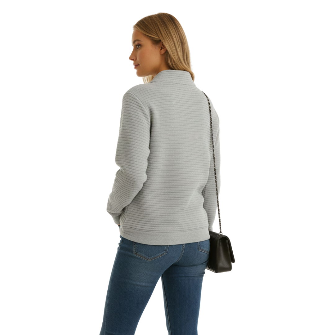 Nordspur | Selene Pullover mit Halb-Reißverschluss