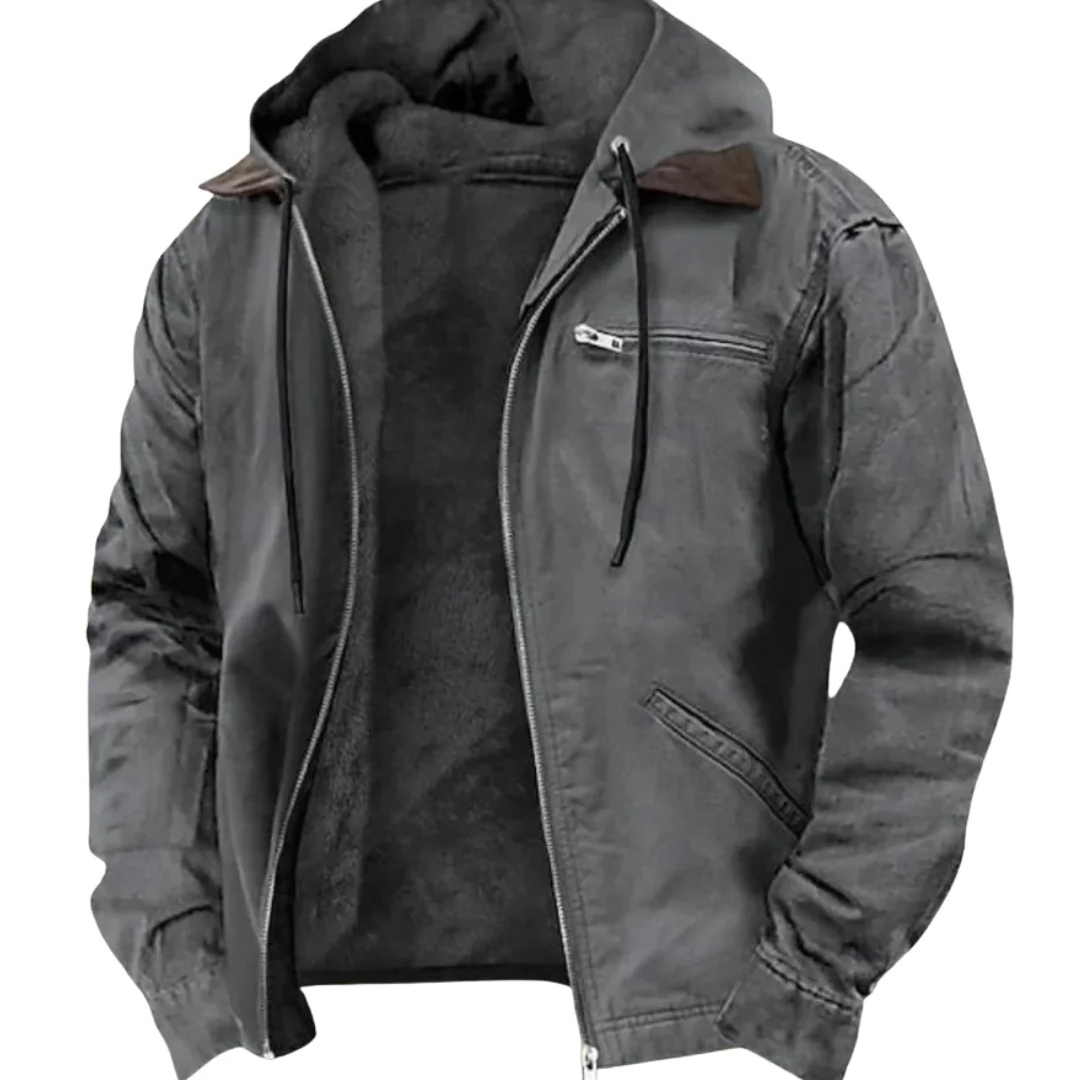 Herbstjacke mit warmer Fleece-Innenseite & Kapuze – Nordspur UrbanHeat