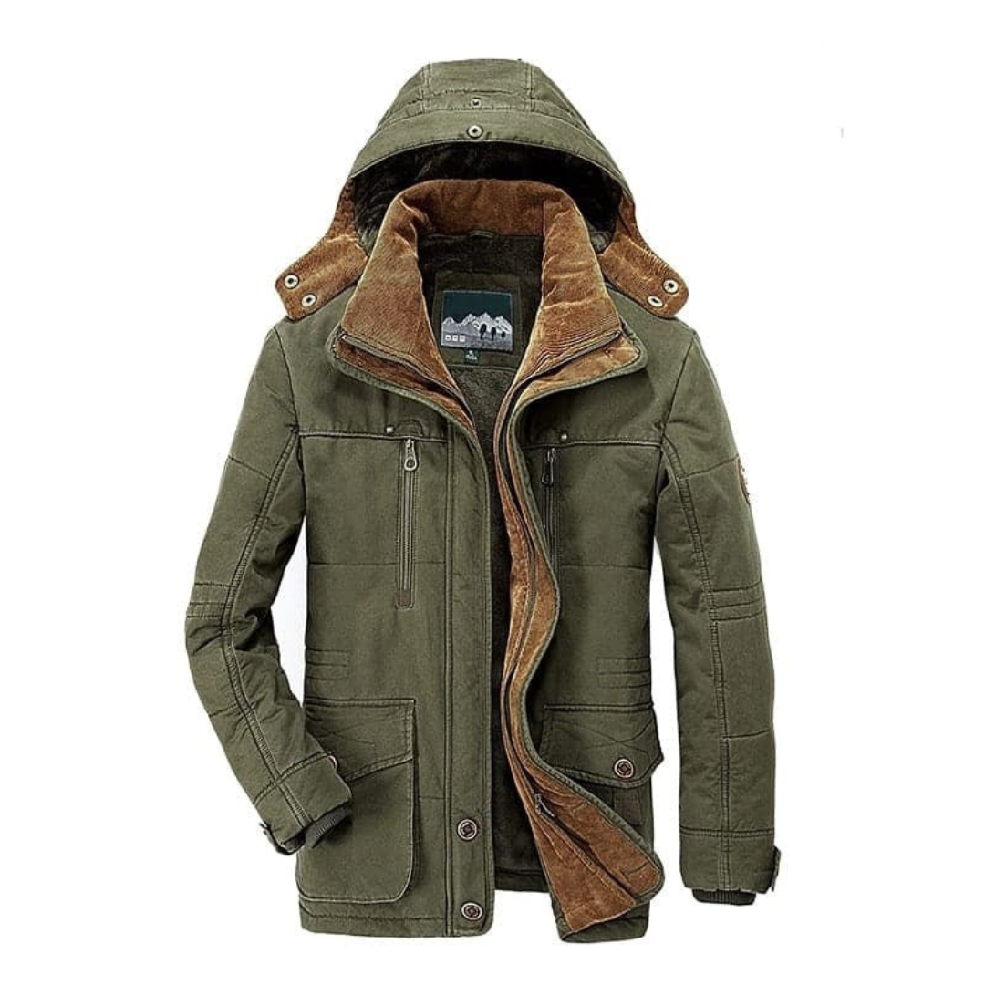 Winterjacke mit Fleecefutter & Kapuze – Nordfell Explorer