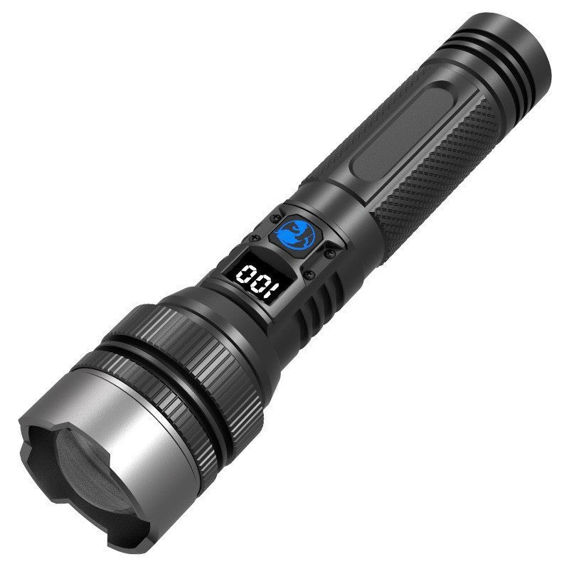 Wiederaufladbare Hochleistungs-Zoom-Taschenlampe – 2000LM, Powerbank & digitale Batterieanzeige
