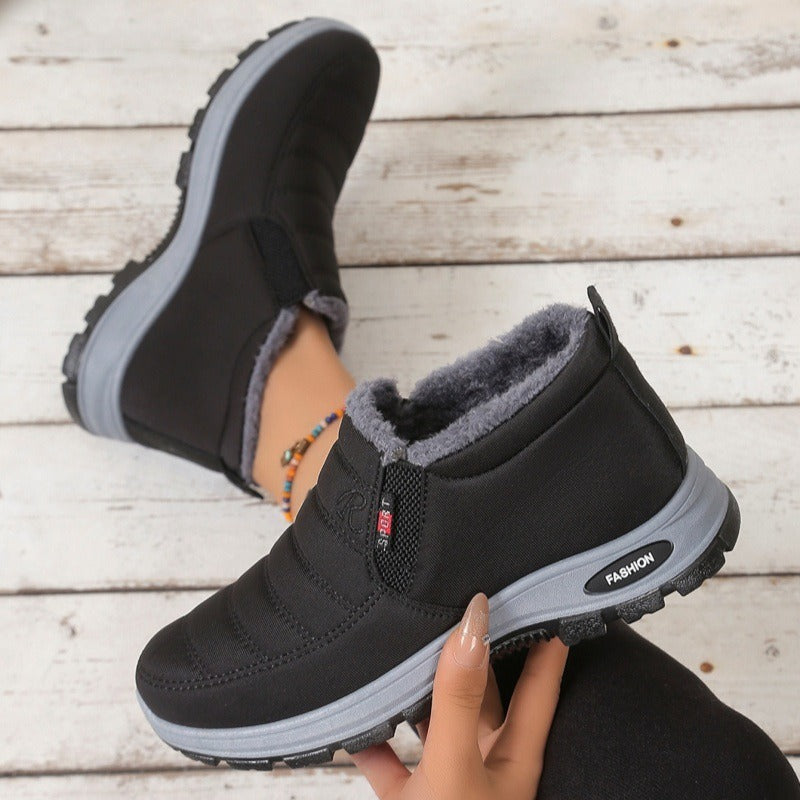 Unisex Winterstiefel mit flauschigem Futter, warm, bequem und rutschfest, ideal für kaltes Wetter