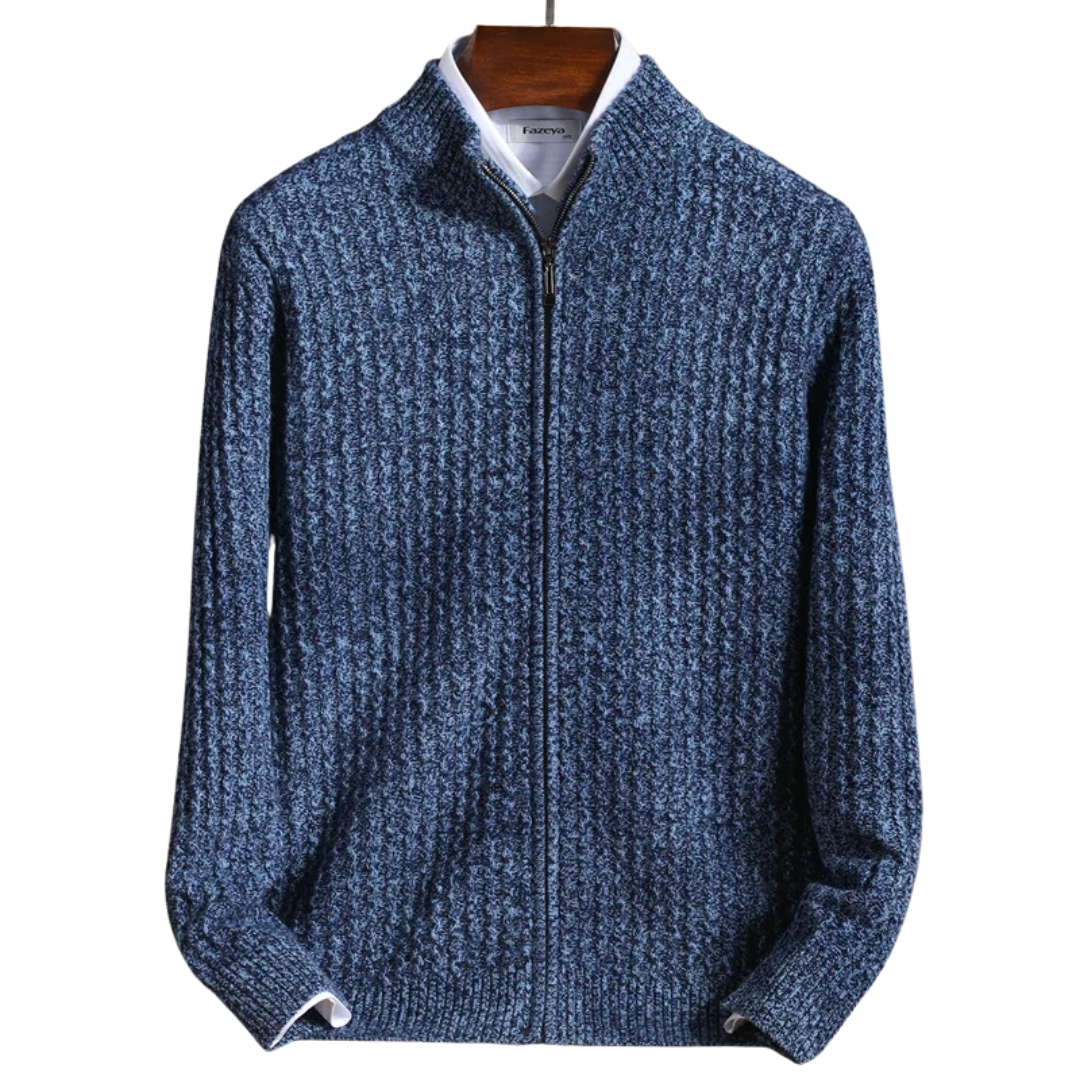 Nordspur | Sandridge Wollpullover mit Reißverschluss