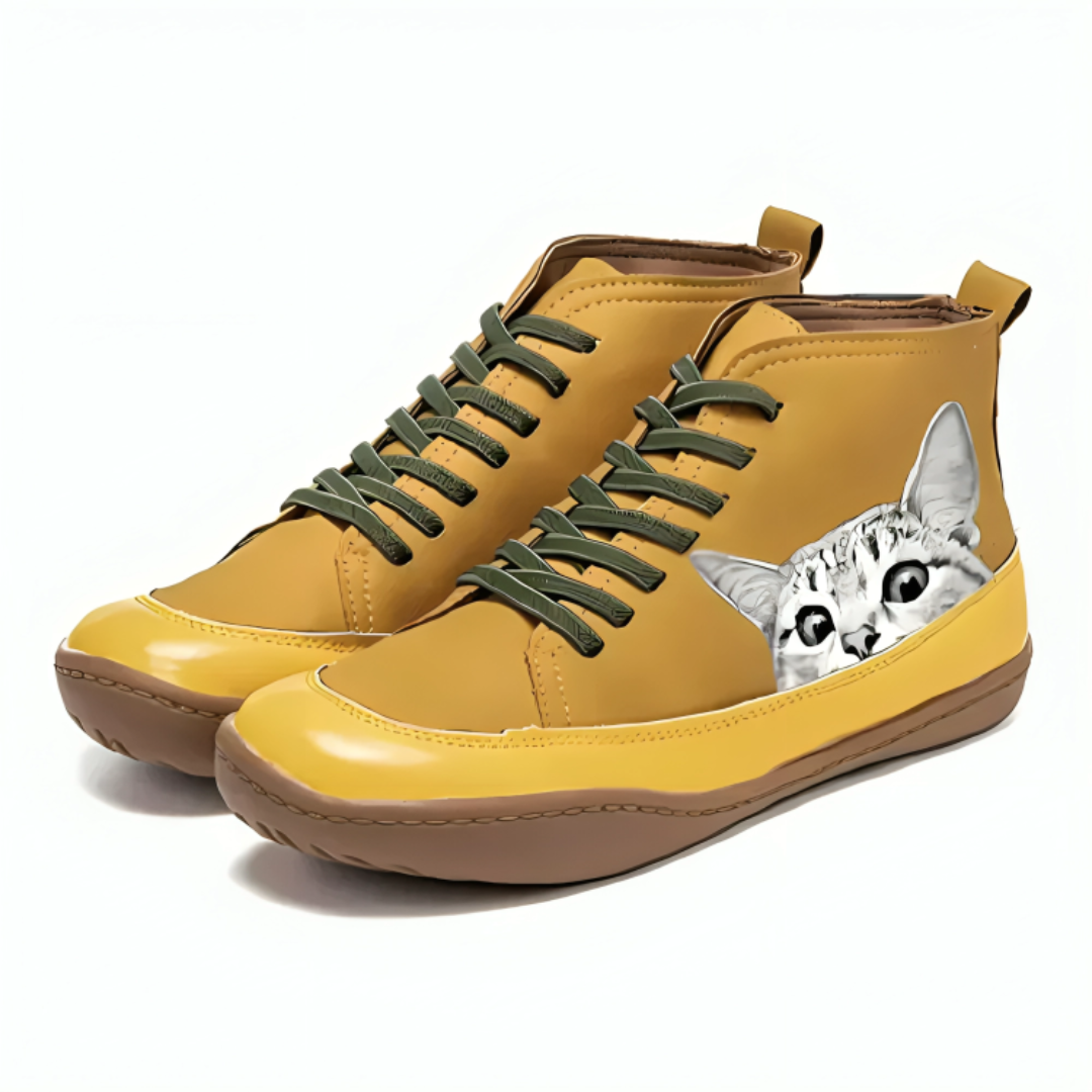 Schuhe Leder warm & stylisch – CatLovers Ankle Boots