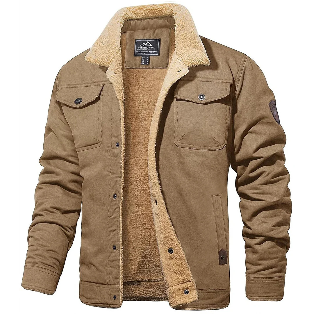 Winter Bomberjacke mit Fleece-Futter & Taschen – NordHaven Coat