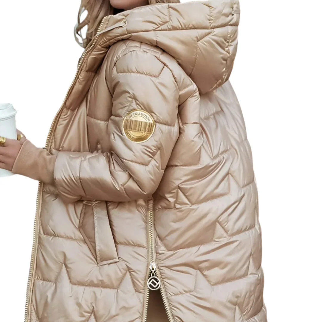 Wintermantel mit Kapuze & Wattierung – FrostLuxe Coat