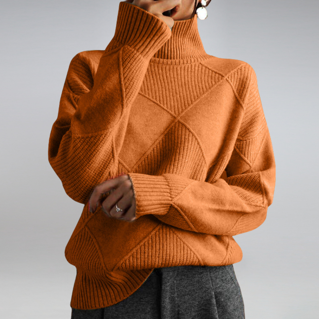 Luxuriöser Kaschmir-Rollkragenpullover Damen – weich, warm, atmungsaktiv und elegant für den Winter