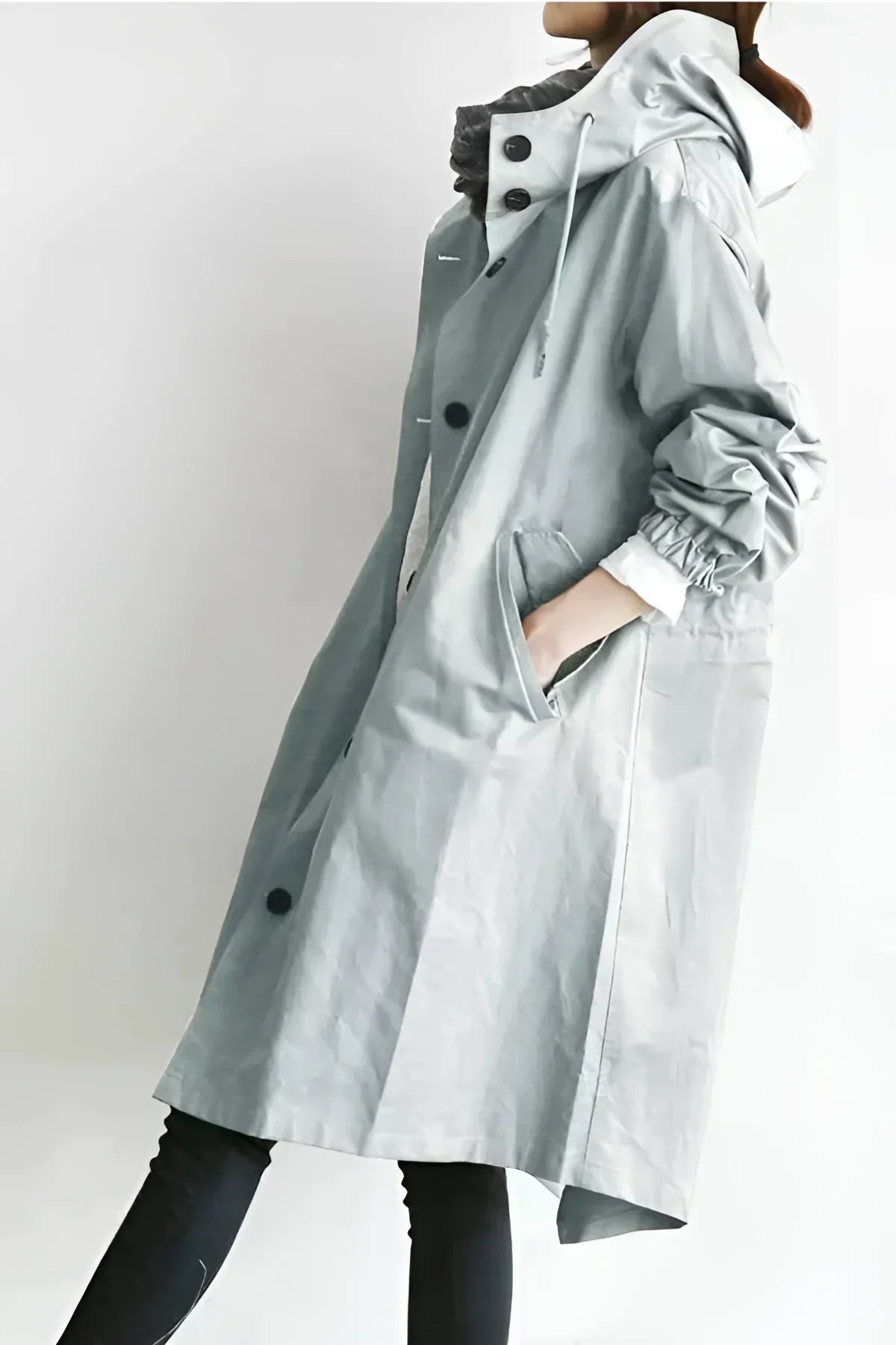 Wasserdichter Oversized Damen-Trenchcoat