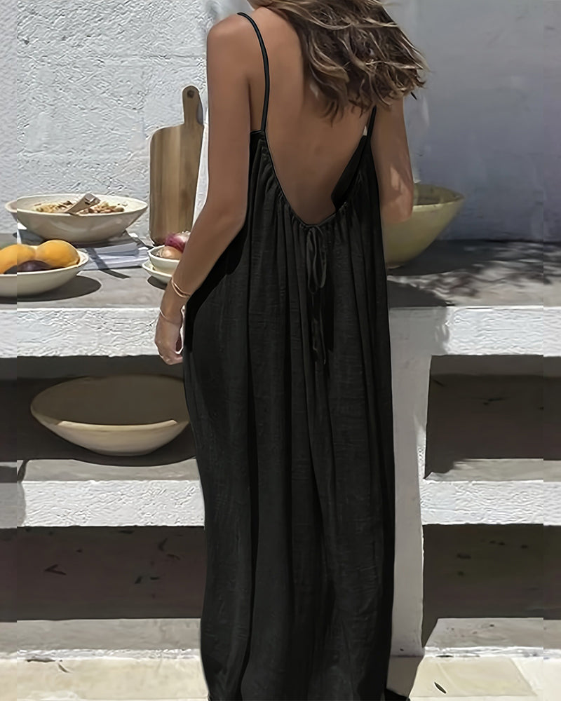 Rückenfreies Cami-Kleid Multipack