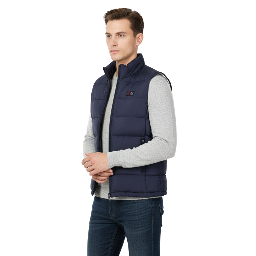 Beheizte Weste mit 9 Heizzonen & USB-C Anschluss – ThermoVest Pro Elektrische Heizweste für Herren & Damen