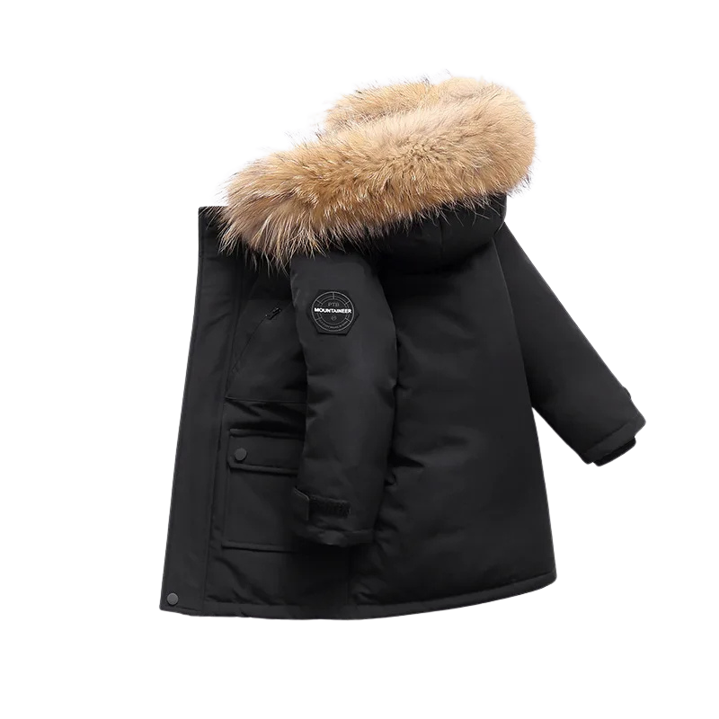 Winterjacke mit weicher Fellkante